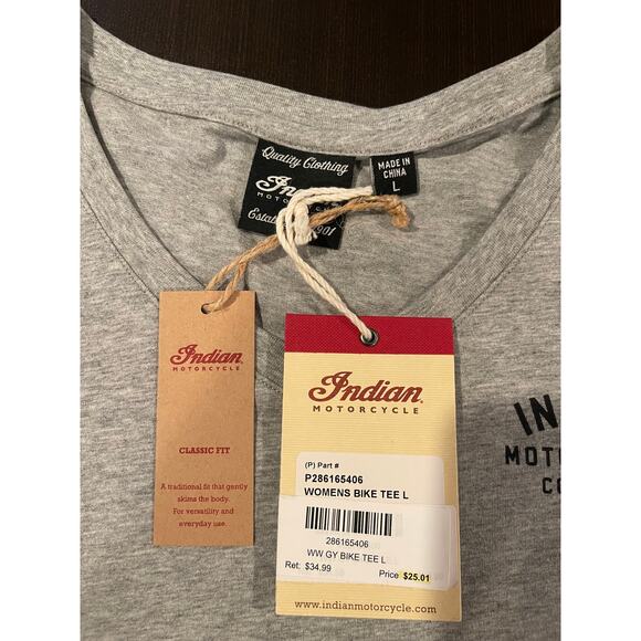 Indian Motorcycle Bike Tee Large - Picture 5 of 6